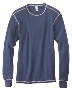 Canvas Contrasting Stitch Long Sleeve Thermal