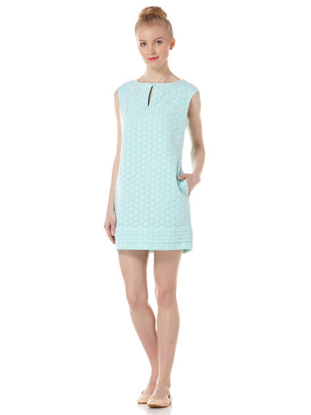 Original Penguin Eyelet Shift Dress