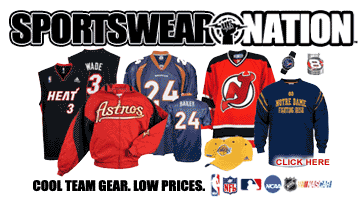Officially Licensed Sportswear: NBA, NFL, MLB, NHL, NASCAR, NCAA, PGA TOUR