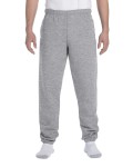 Jerzees 9.5 oz., 50/50 Super Sweats® NuBlend® Fleece Pocketed Sweatpants w/Elastic Waistband & Cuffs 4850P Fleece Pants