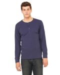 Men's Long Sleeve Henley Triblend By Next Level Apparel 6072
