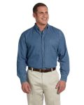 Harriton Men's 6.5 oz. Long-Sleeve Denim Shirt M550